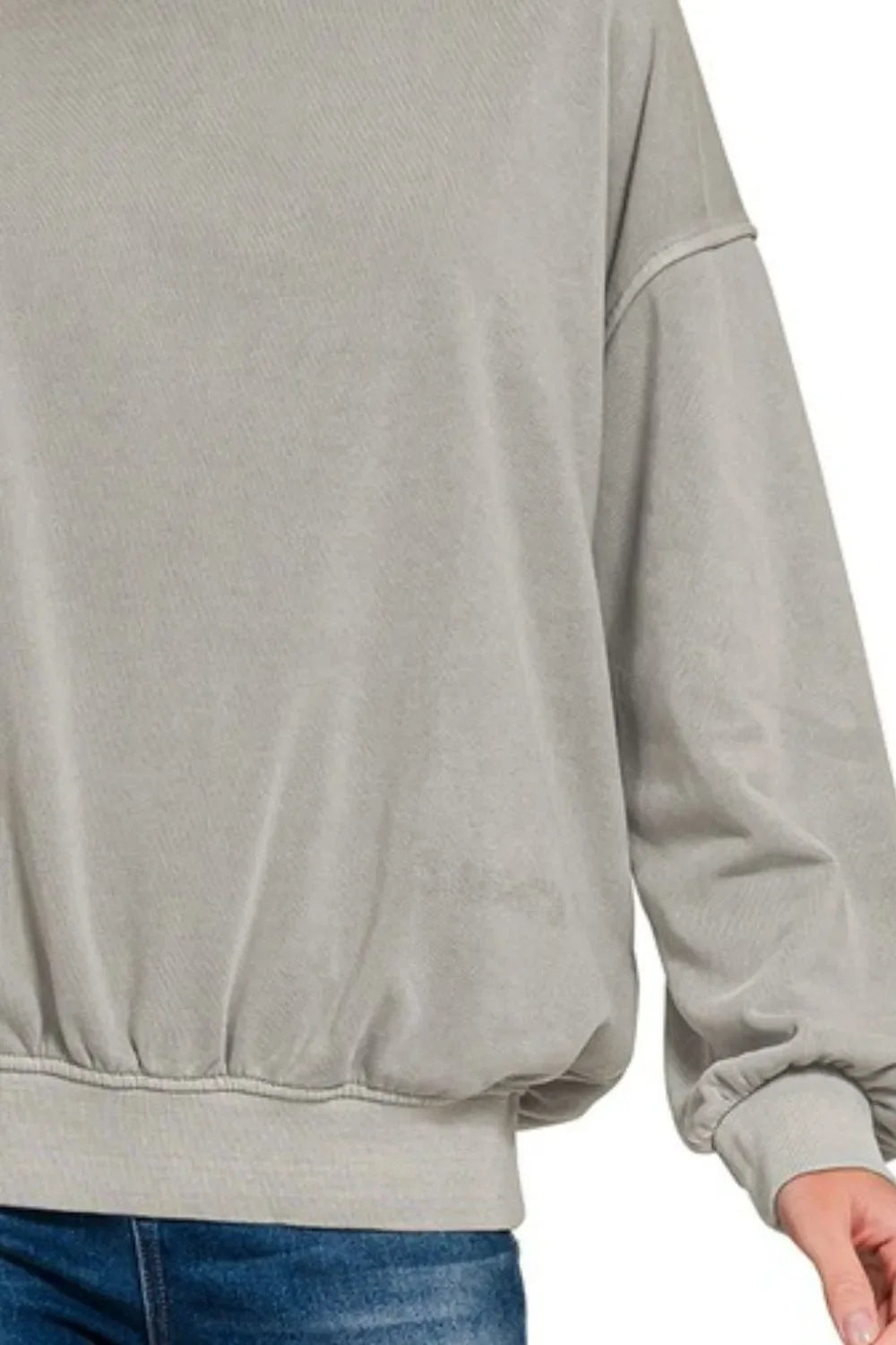 Women's Soft Fleece Sweatshirt in Sleet