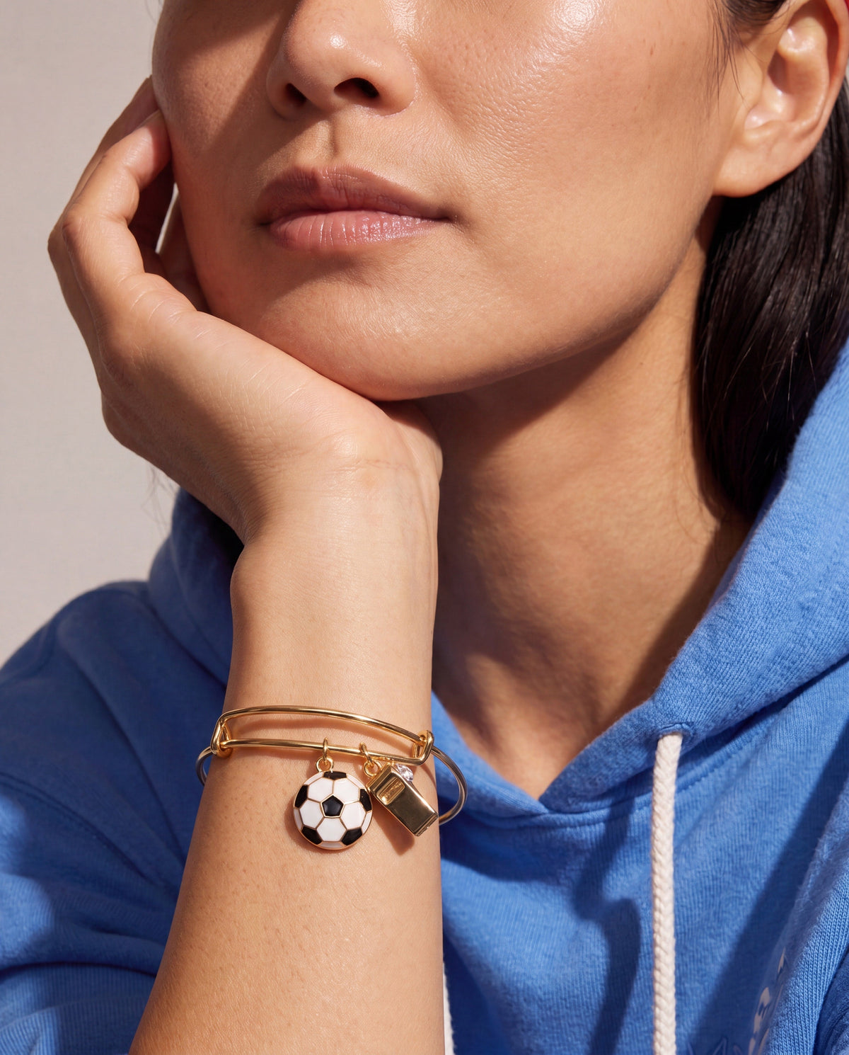 Soccer & Whistle Charm Bangle - Alex and Ani