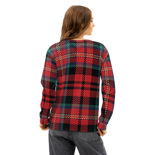 MERRY Plaid Sweatshirt