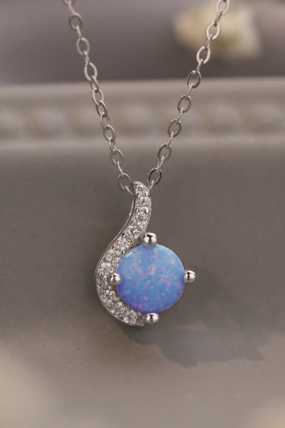 Opal Pendant Necklace