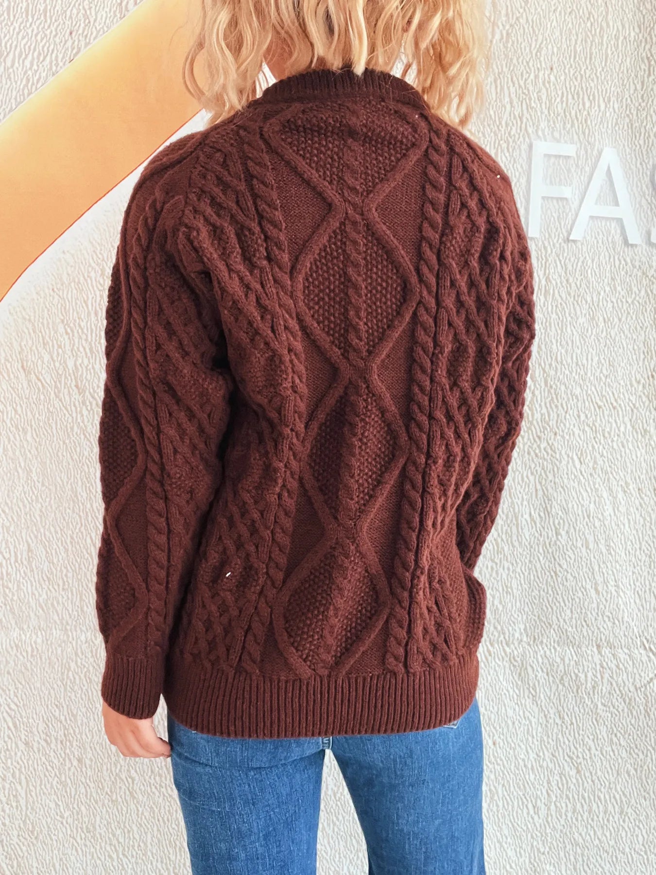 Chunky Cable Knit Sweater