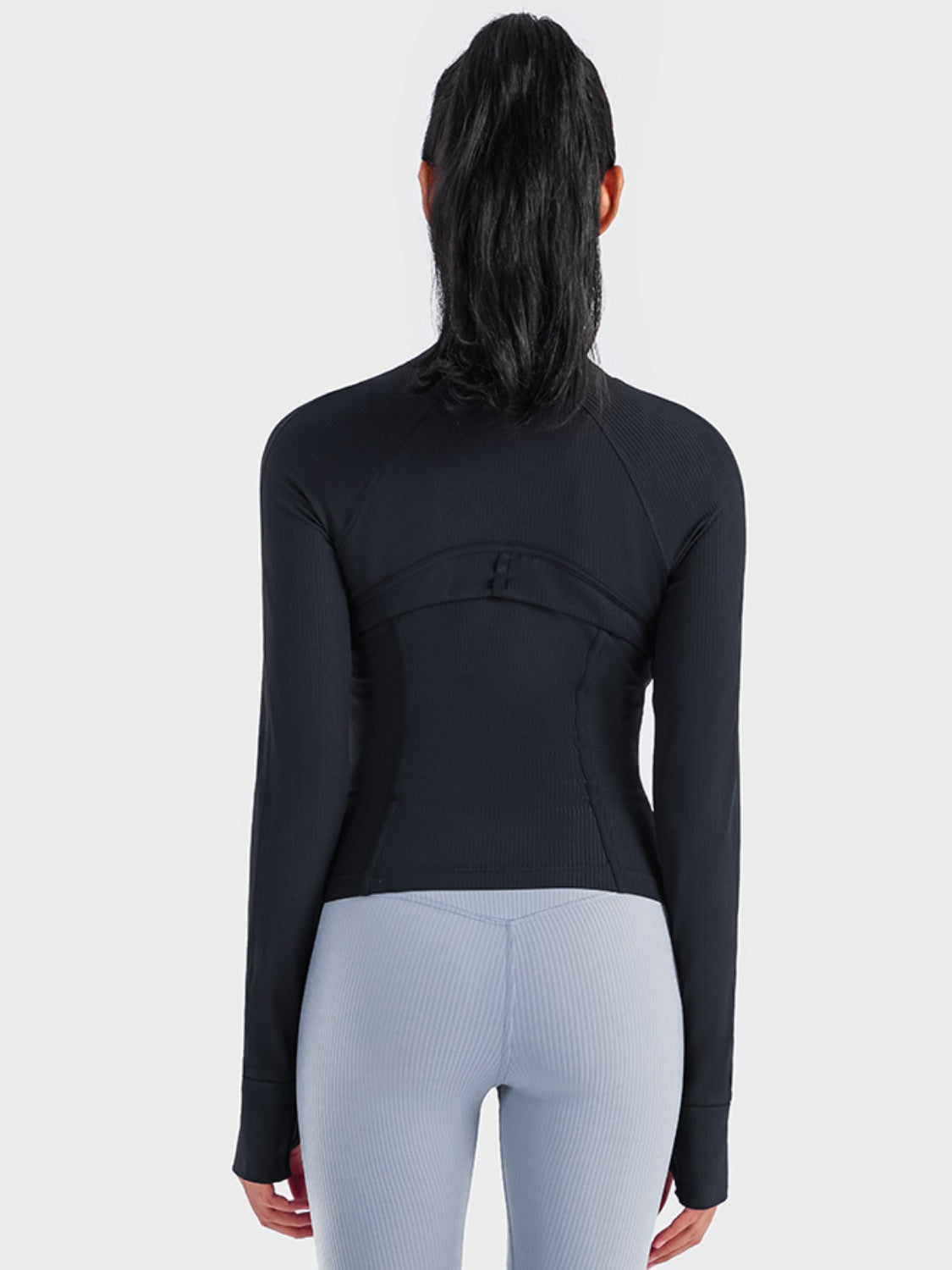 Athletic Zip-Up Long Sleeve Jacket