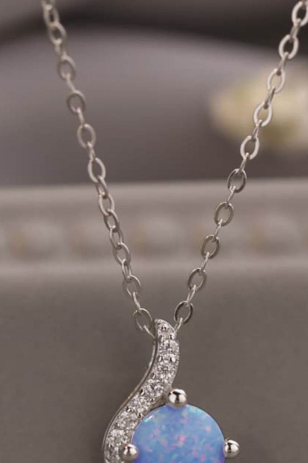 Opal Pendant Necklace