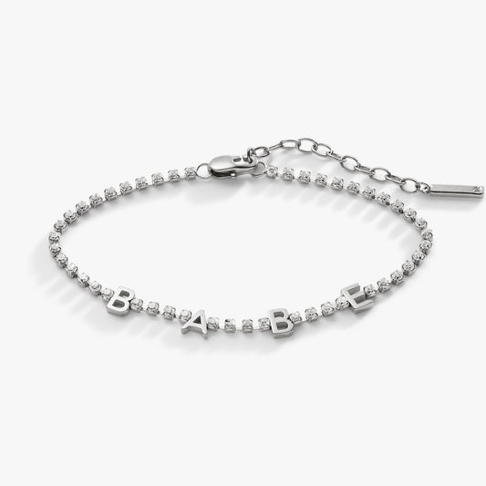 "Babe" Crystal Tennis Bracelet - Alex and Ani