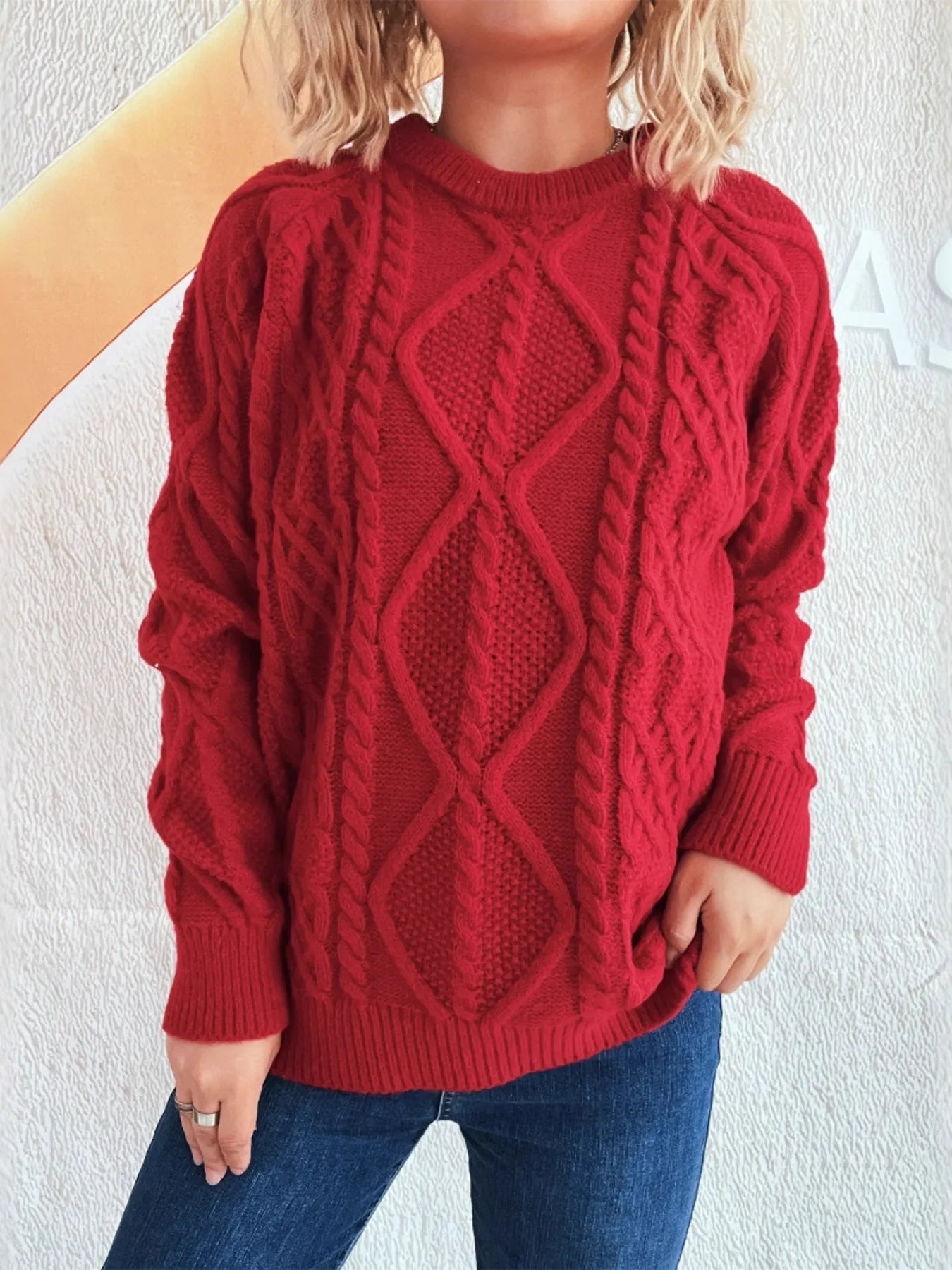 Chunky Cable Knit Sweater