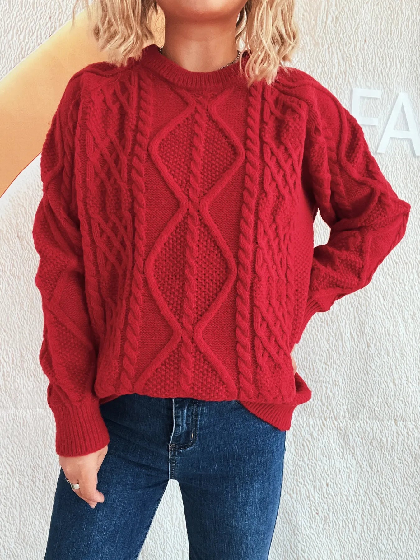 Chunky Cable Knit Sweater