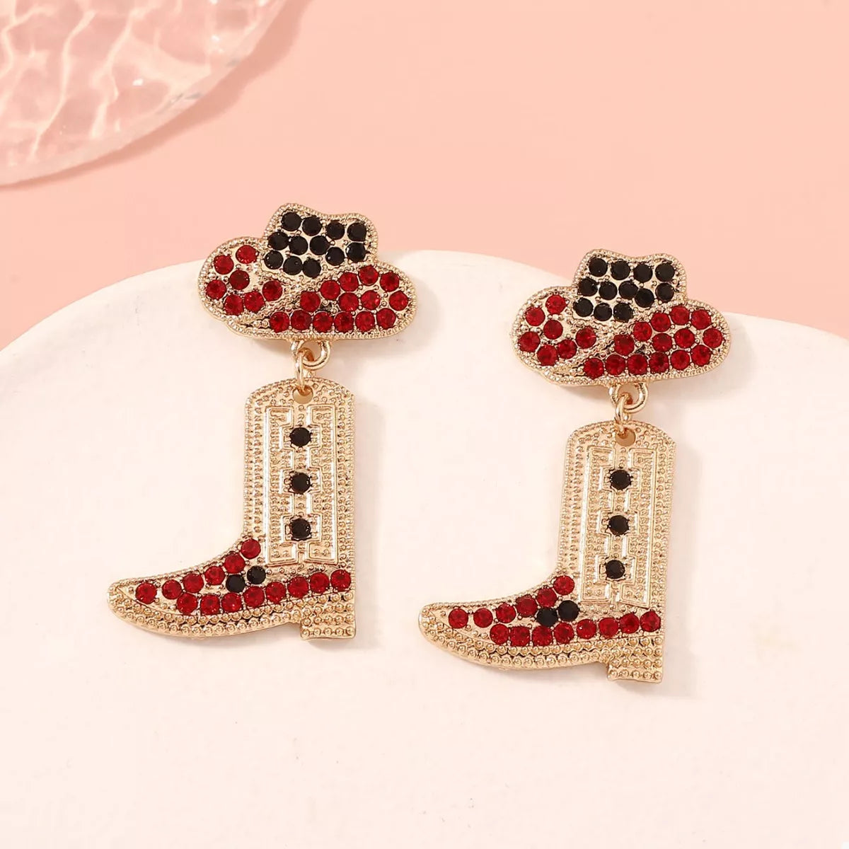 Rhinestone Cowgirl Dangle Earrings - Detail View 6