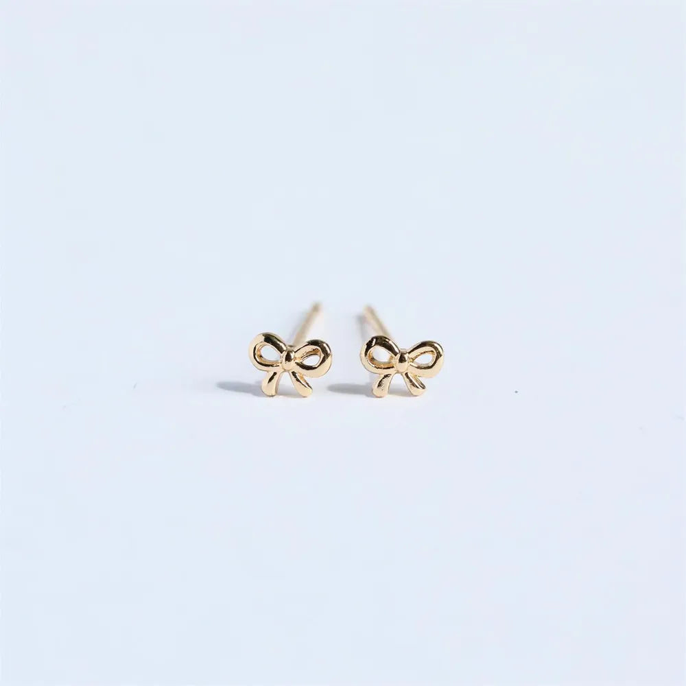 Dainty Bow Stud Earrings