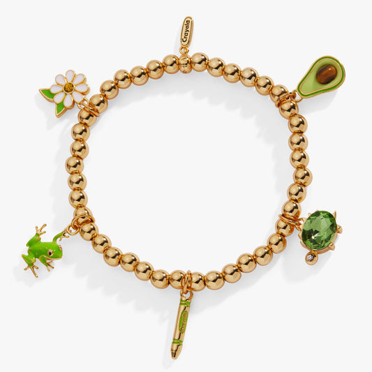 Crayola Forest Green Charm Stretch Bracelet - Alex and Ani