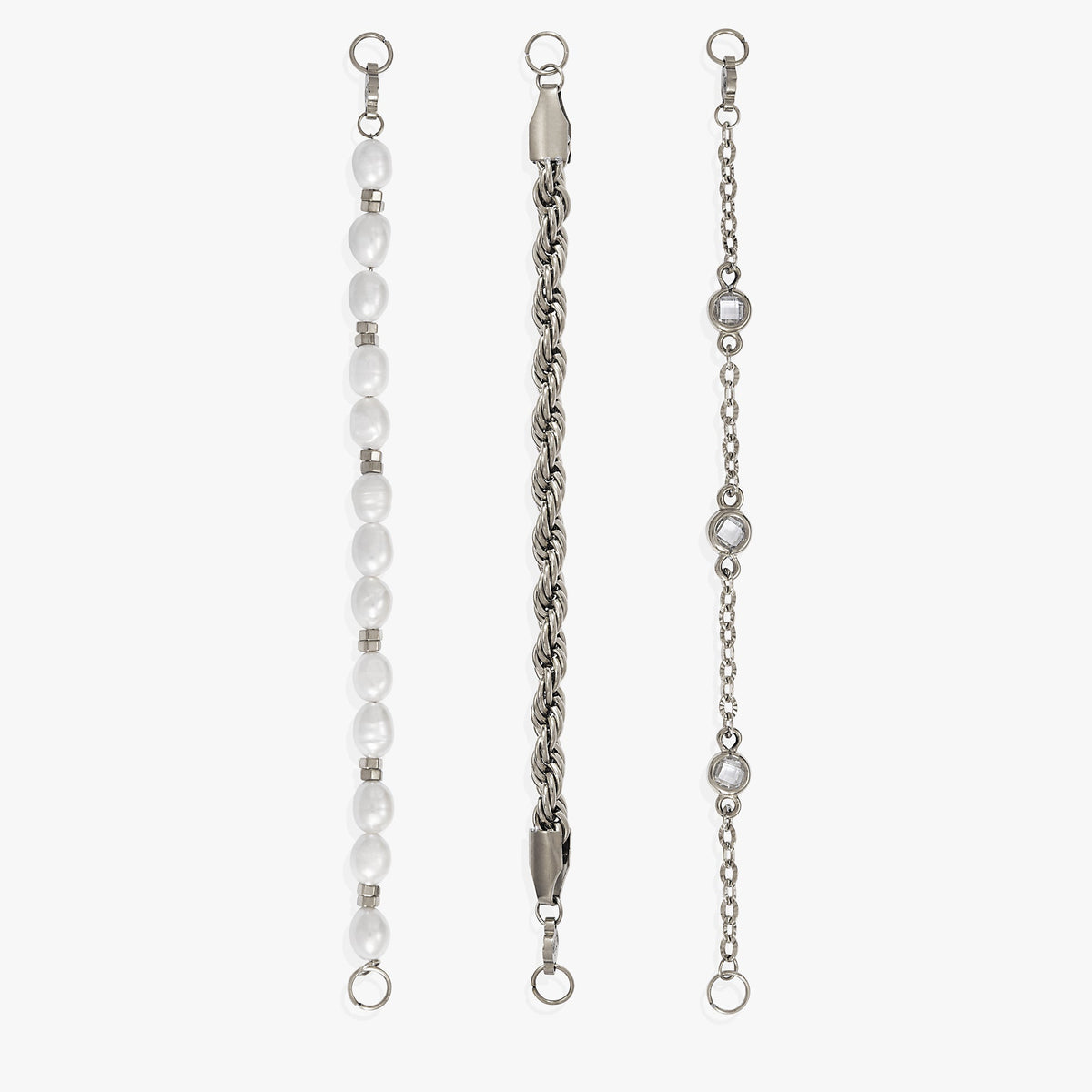 Crystal + Pearl Stranded™ Bracelet Set - Alex and Ani