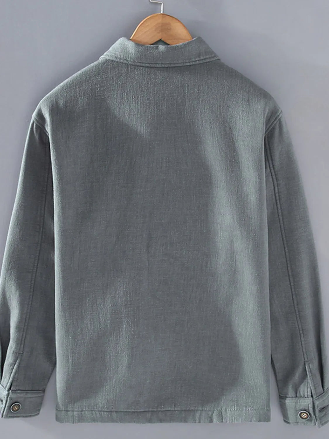 Men's Buttoned Long Sleeve Shacket