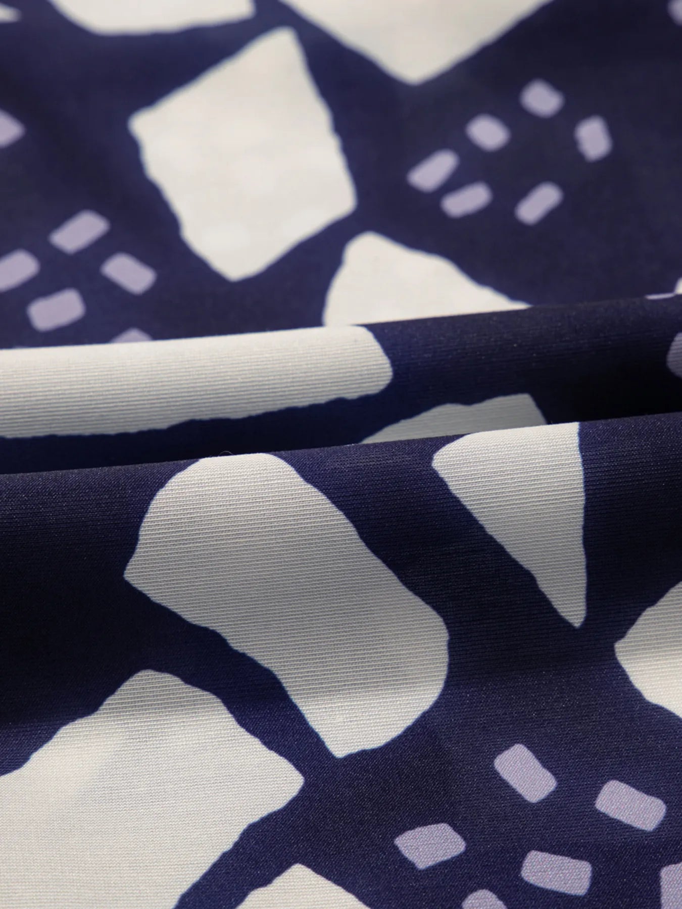 Abstract V-Neck Blouse