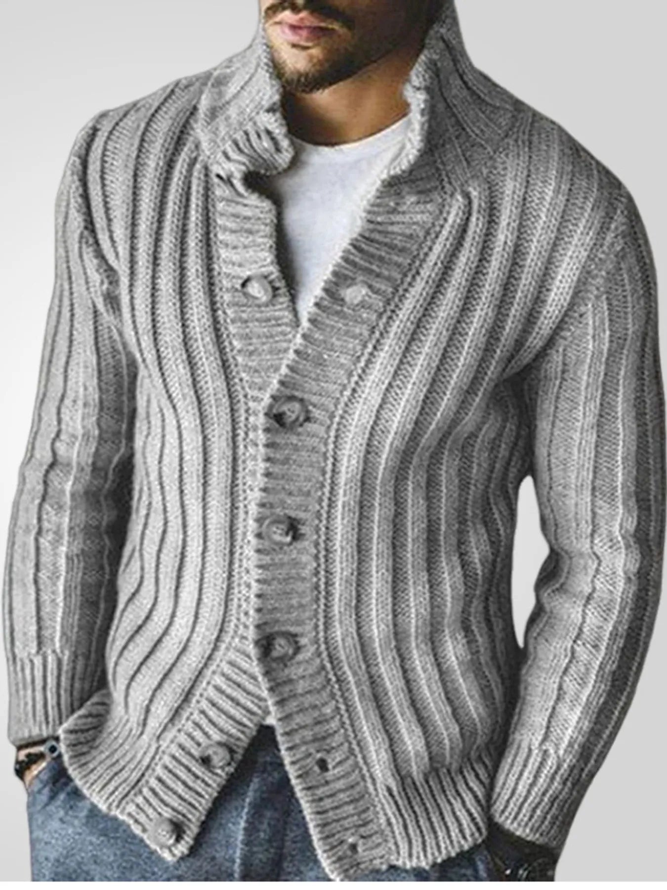 Men's Cable-Knit Cardigan