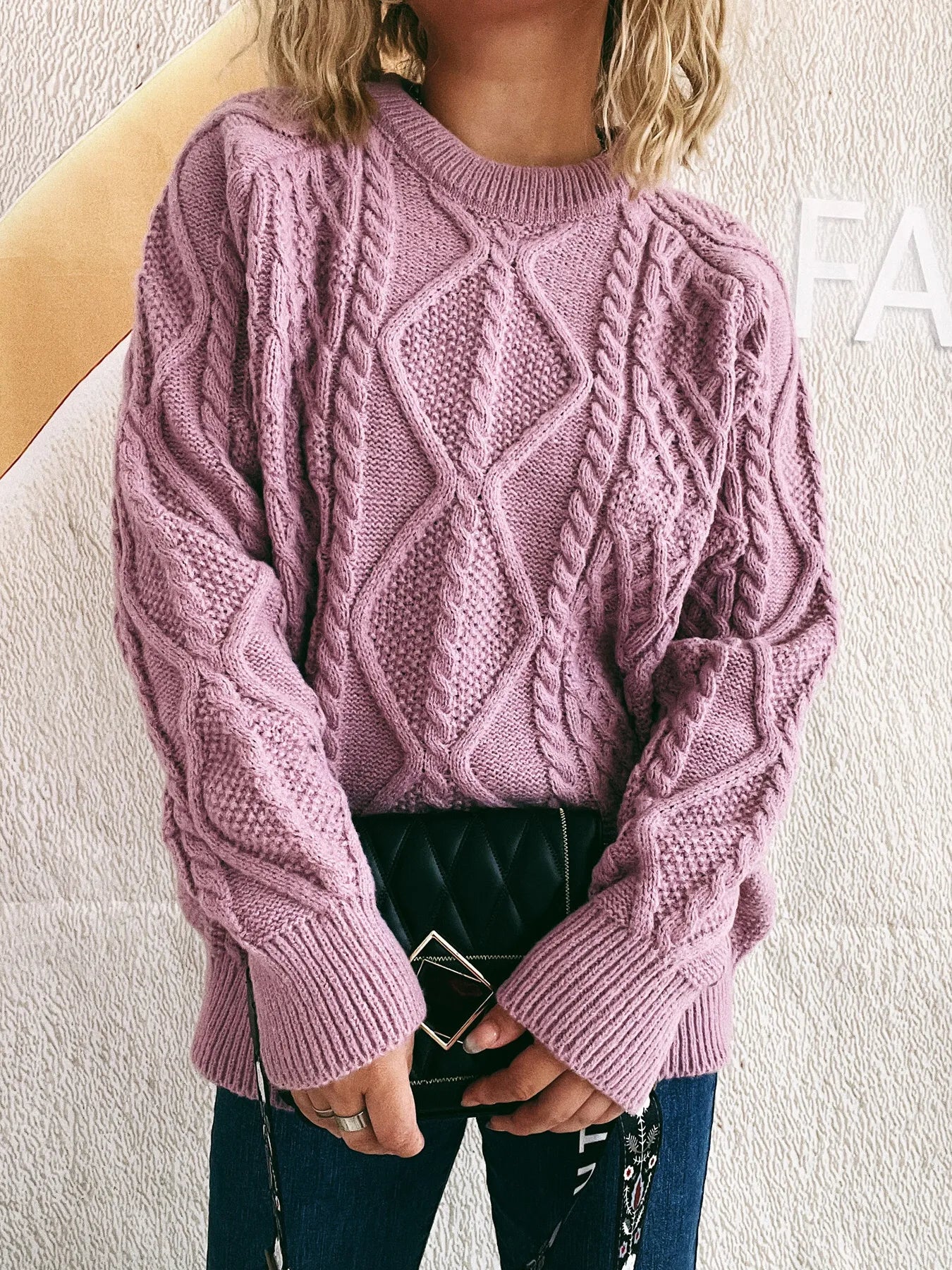 Chunky Cable Knit Sweater