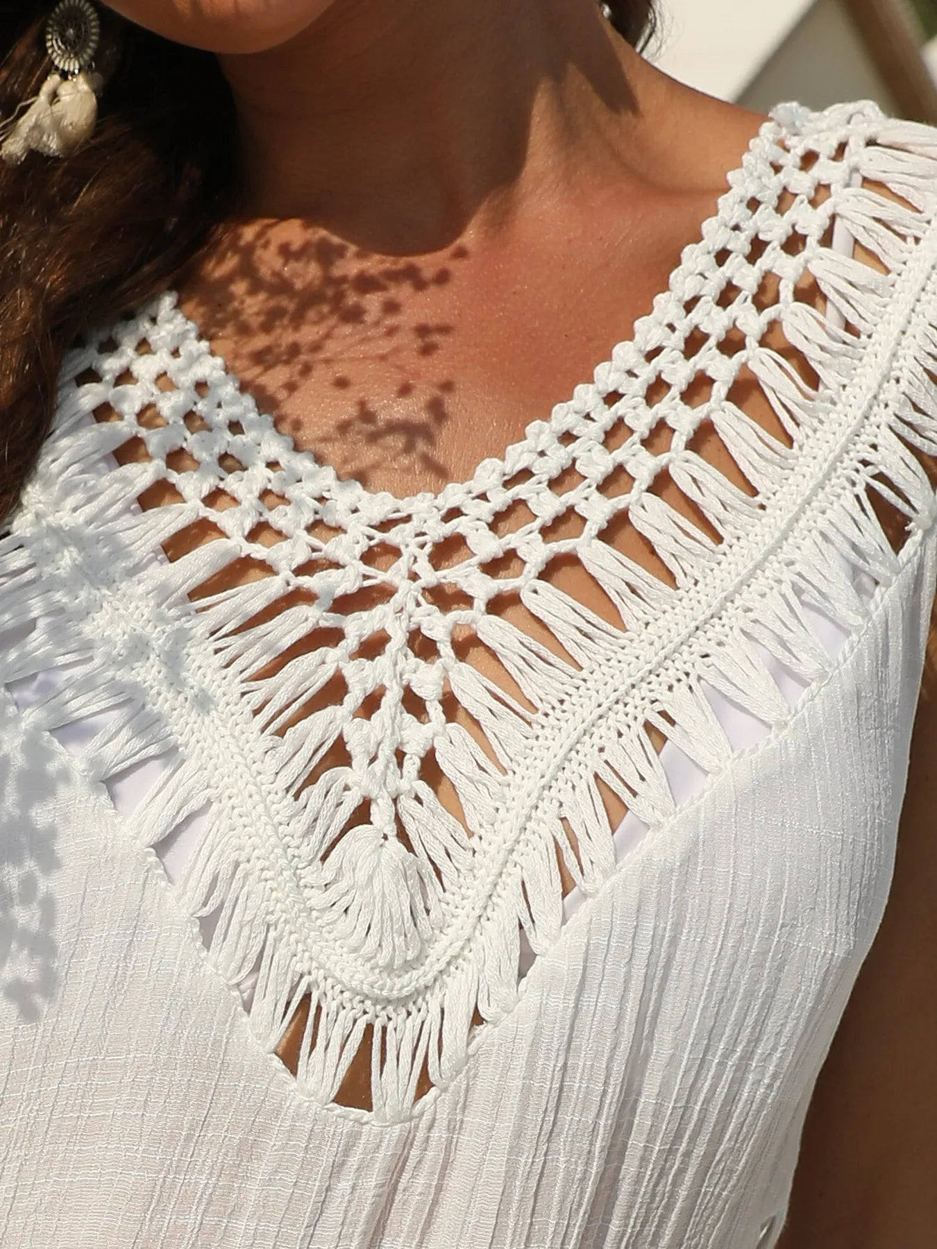 Shore Thing Crochet Cover-Up Dress