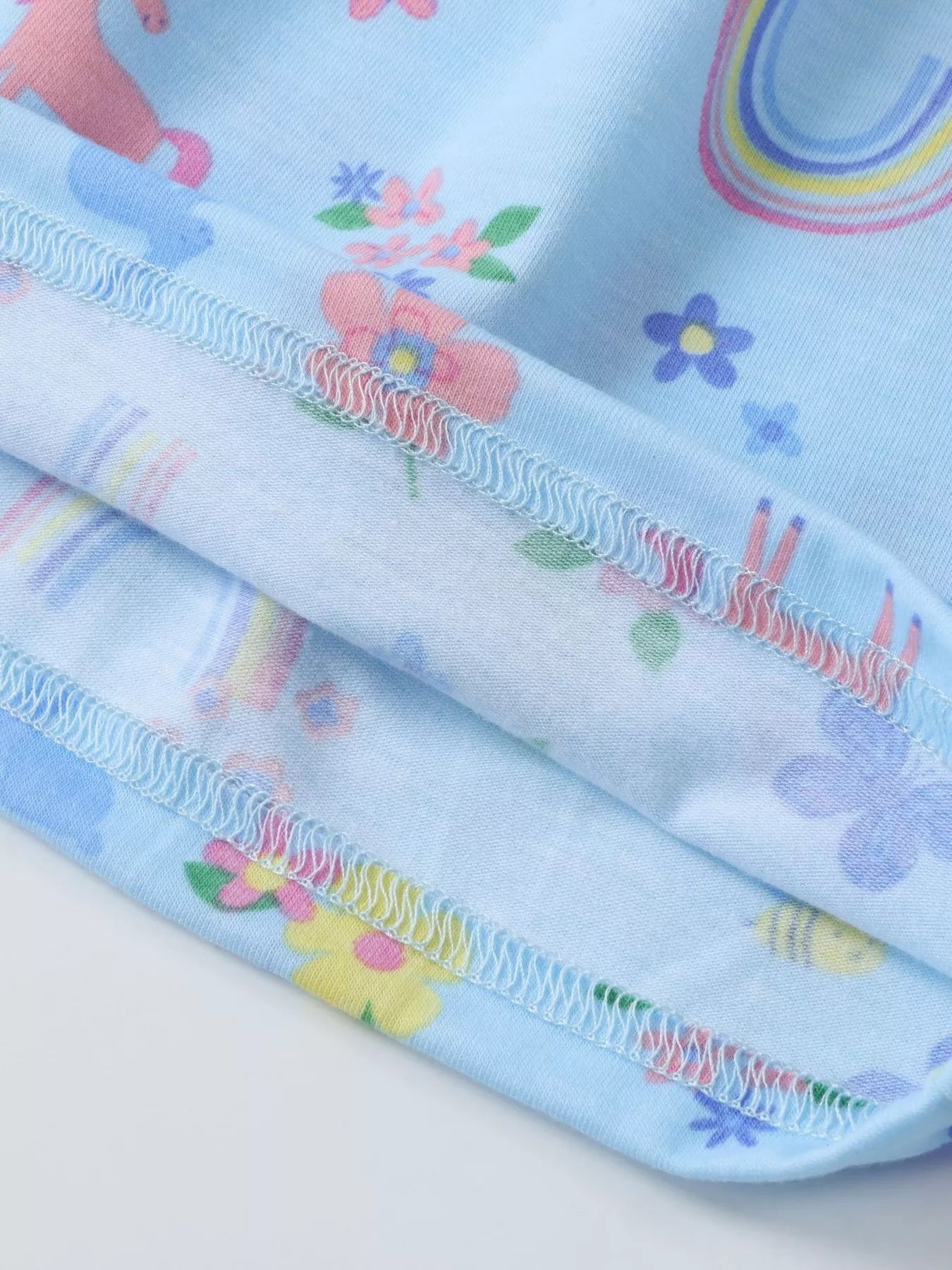 Girl's Unicorn Rainbow Print Dress