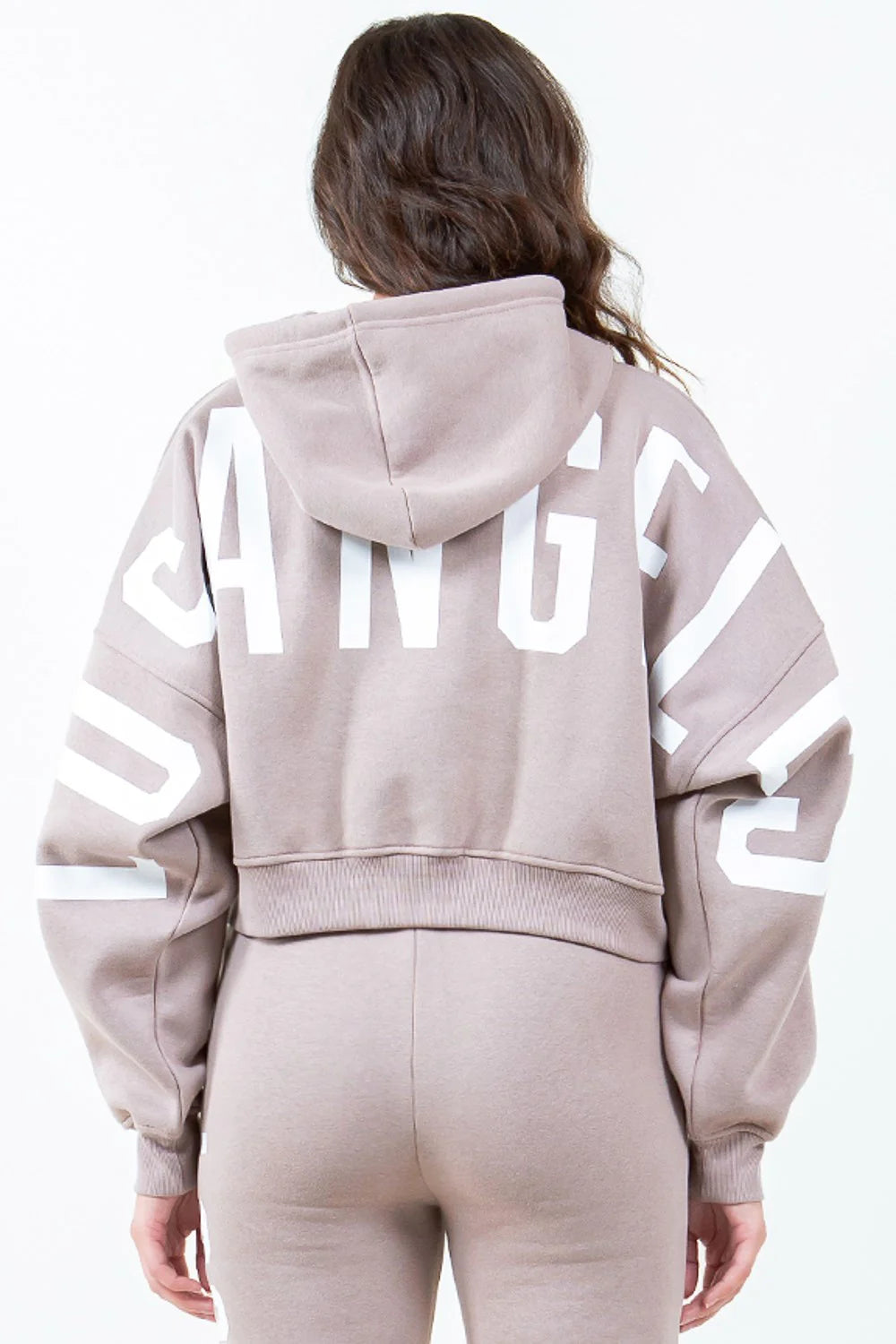 LOS ANGELES Cropped Hoodie