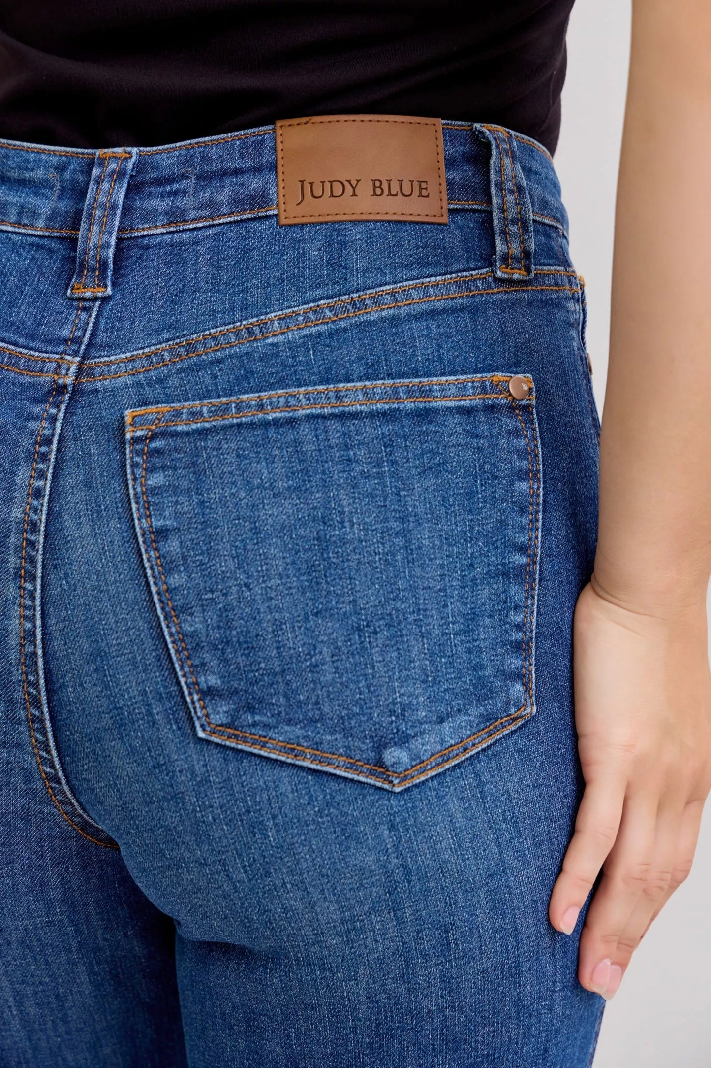 Slimming High Waist Straight Leg Jeans