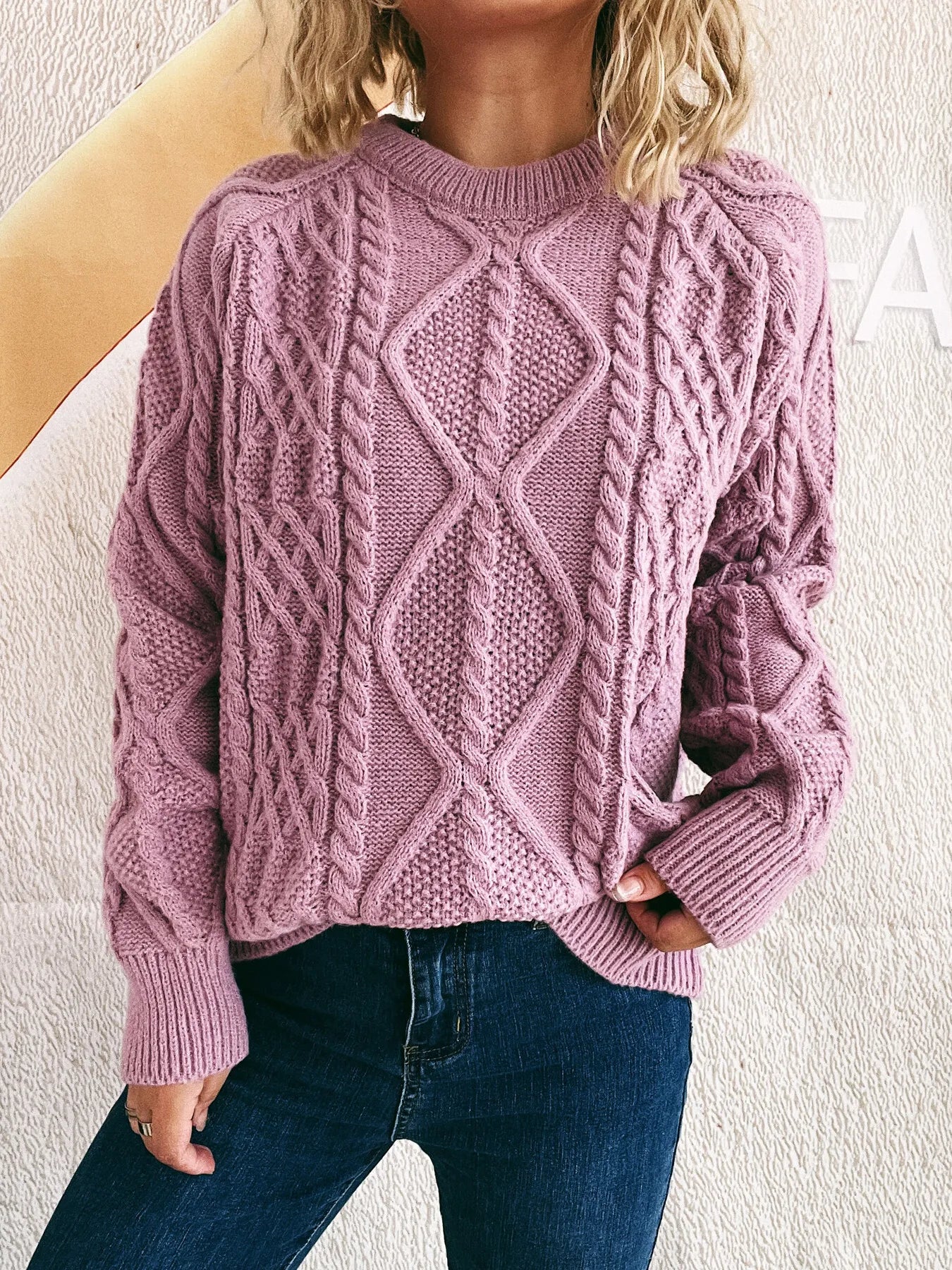Chunky Cable Knit Sweater