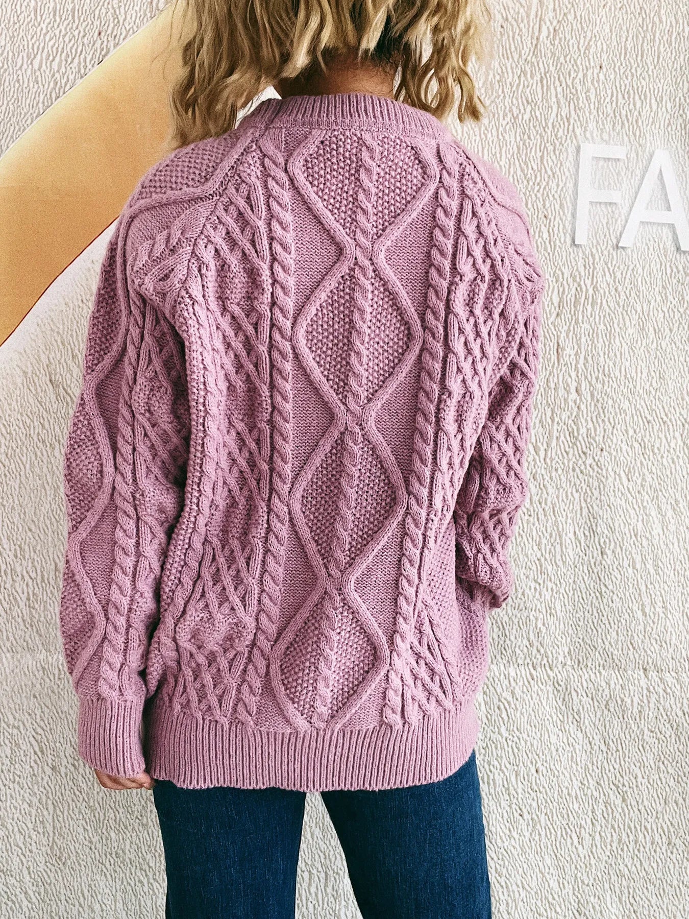 Chunky Cable Knit Sweater