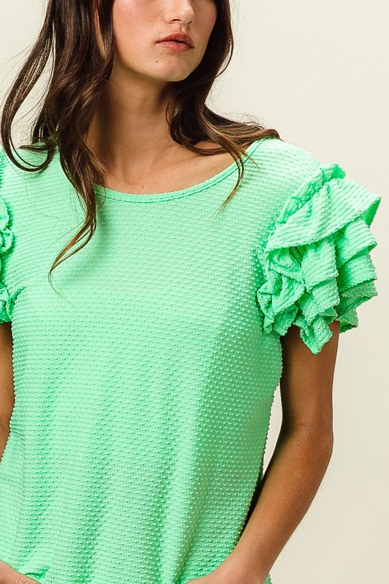 Women's Layered Ruffle Top