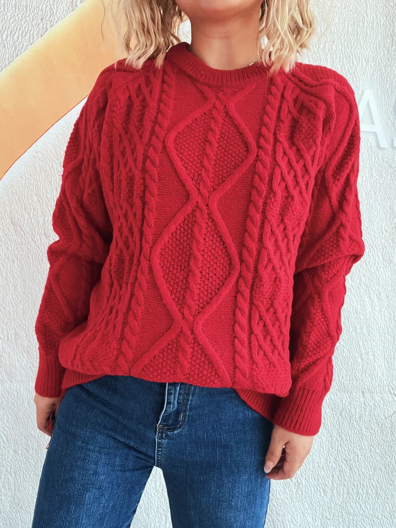 Chunky Cable Knit Sweater