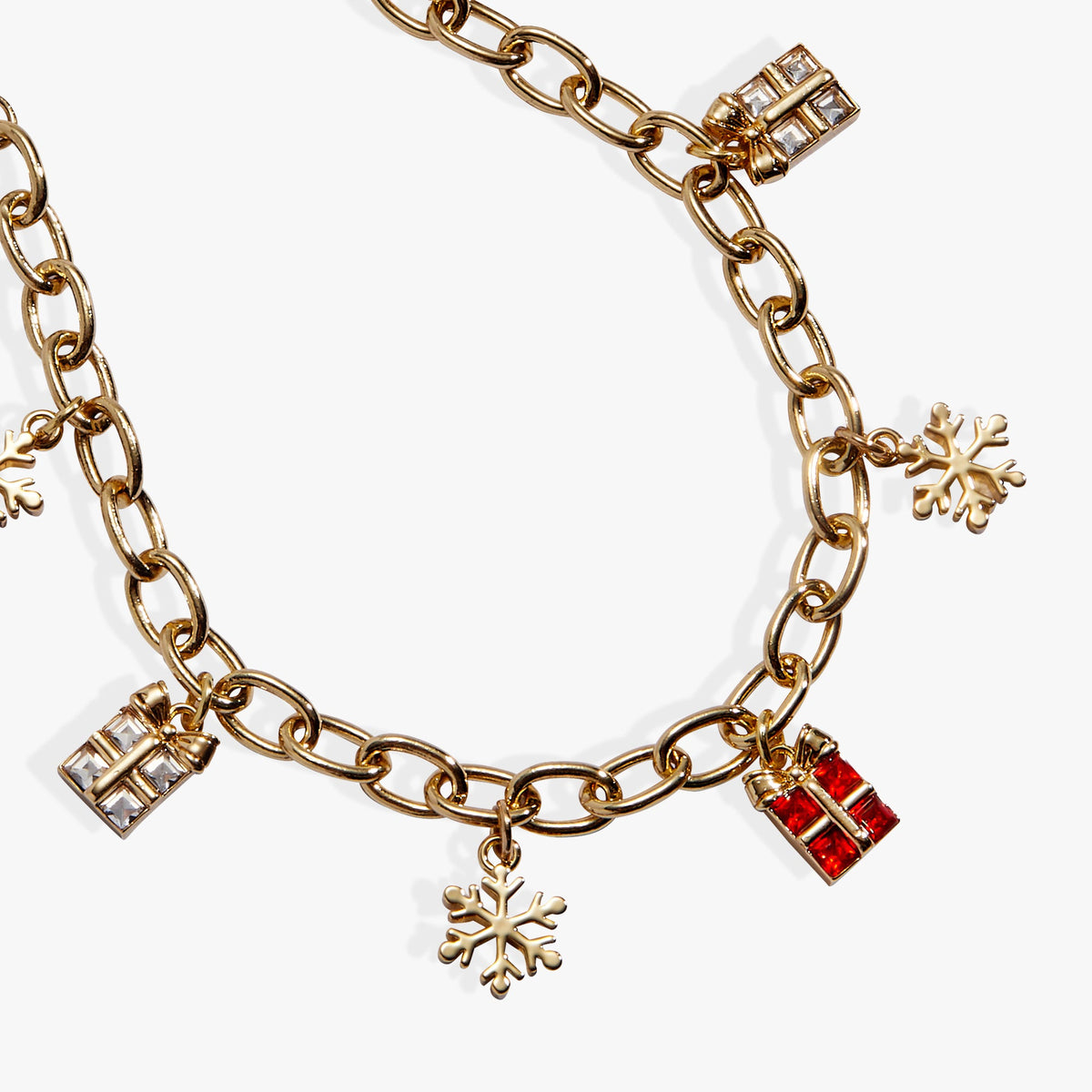 Snowflakes & Presents Multi Charm Bracelet