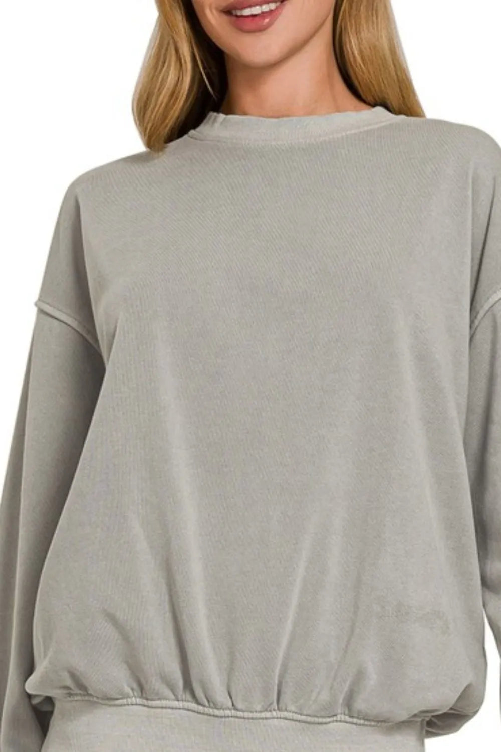 Women's Soft Fleece Sweatshirt in Sleet