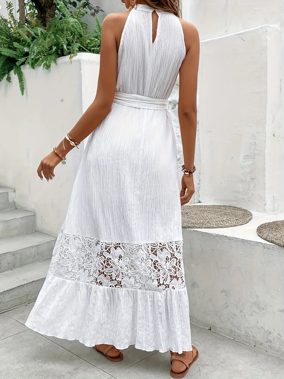 Lace Detail Maxi Dress