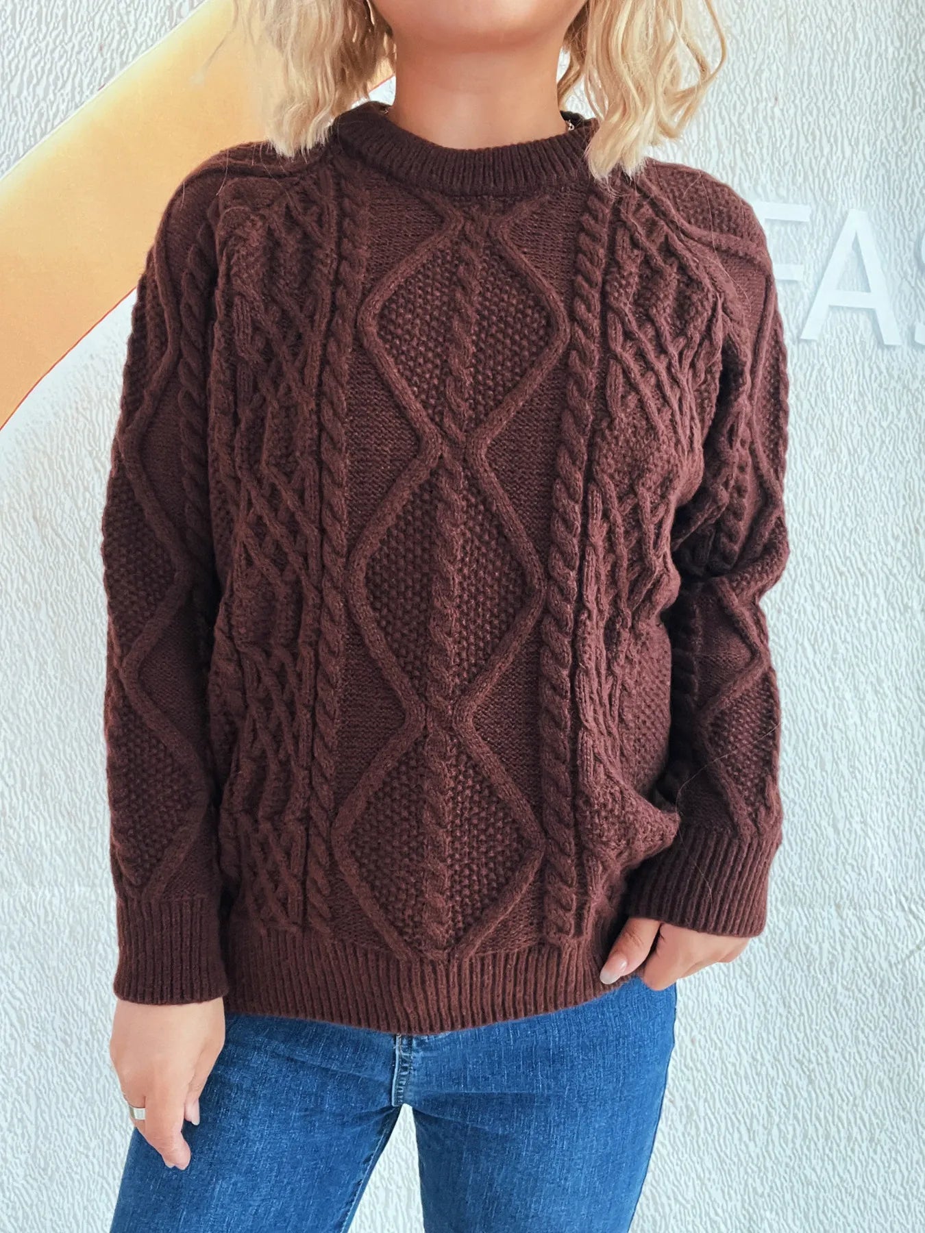 Chunky Cable Knit Sweater
