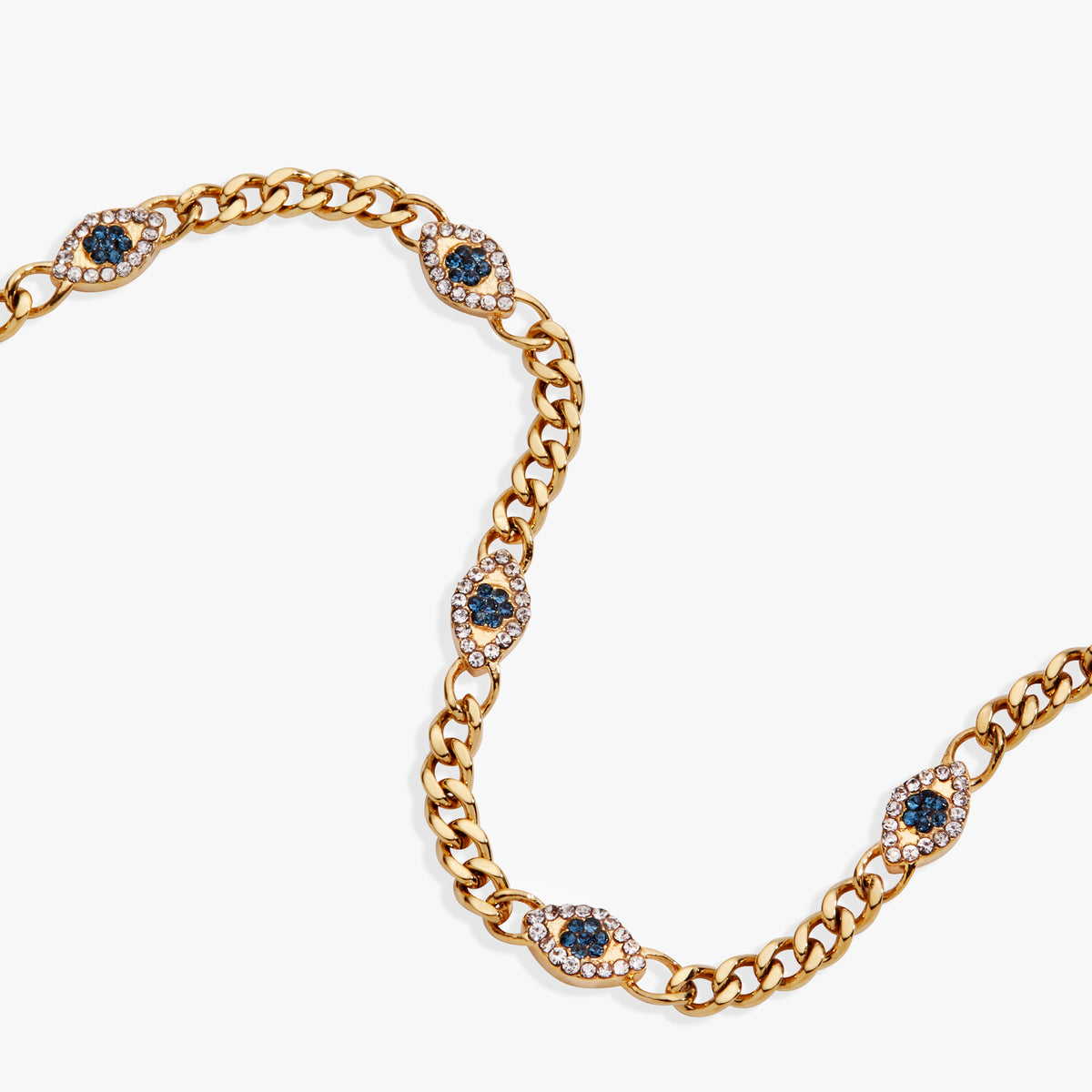 Evil Eye Curb Chain Inline Bracelet - Alex and Ani