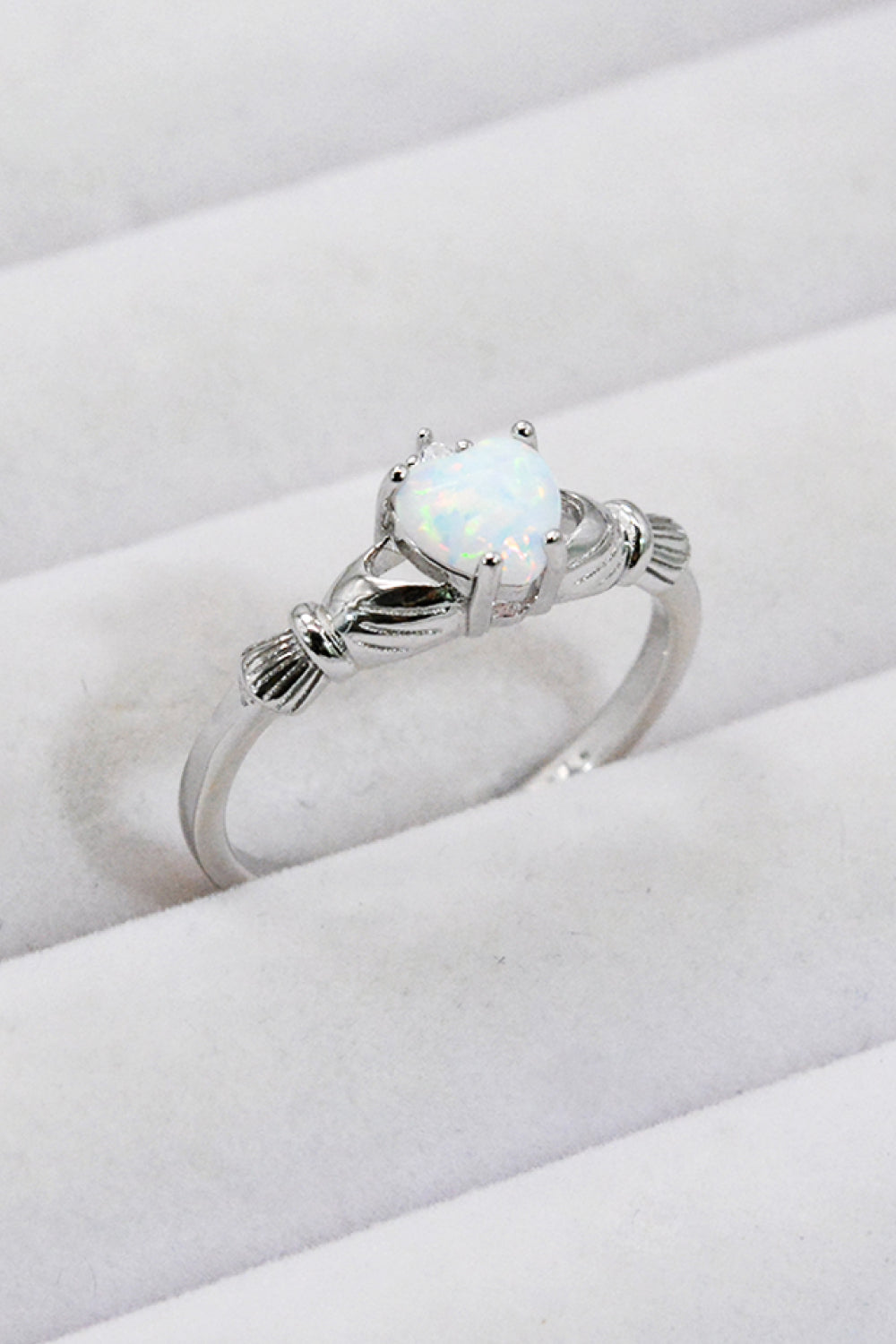 Heart-Shaped Opal Ring