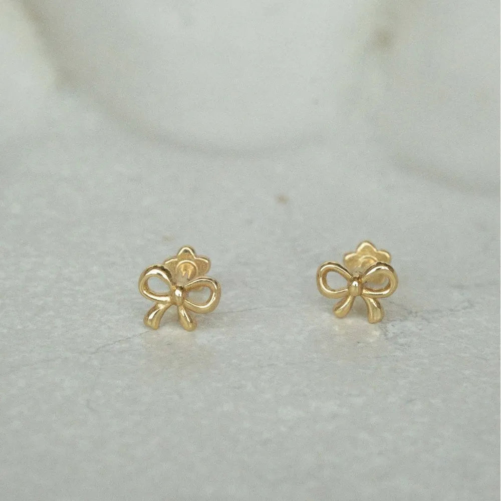 Dainty Bow Stud Earrings