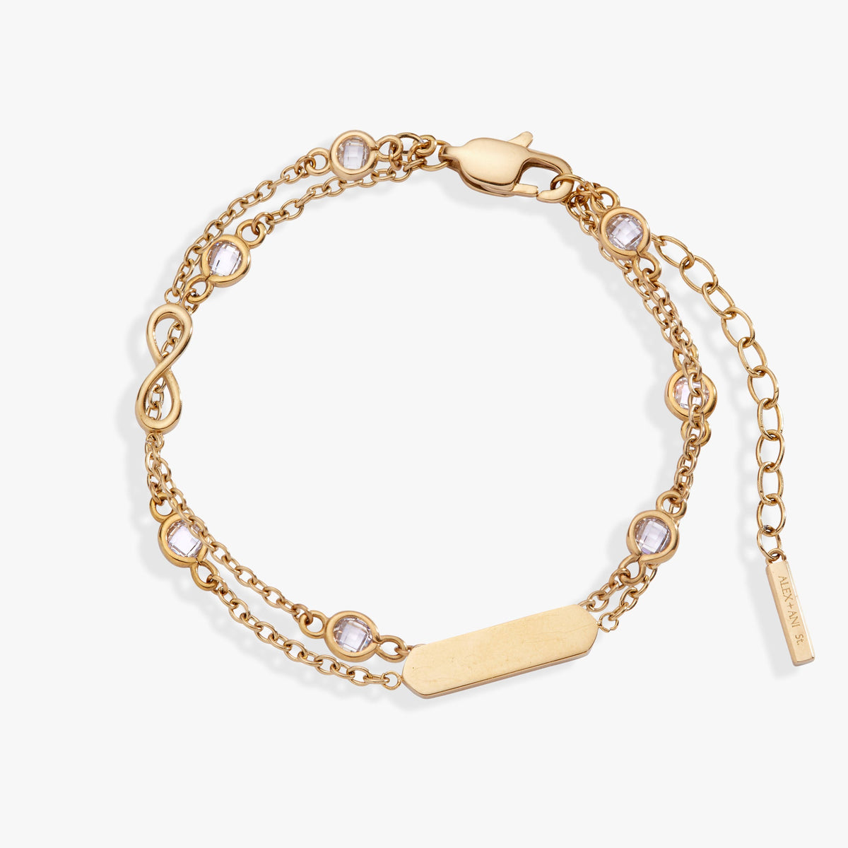 Infinity Chain Double Strand Bracelet - Alex and Ani - Front View