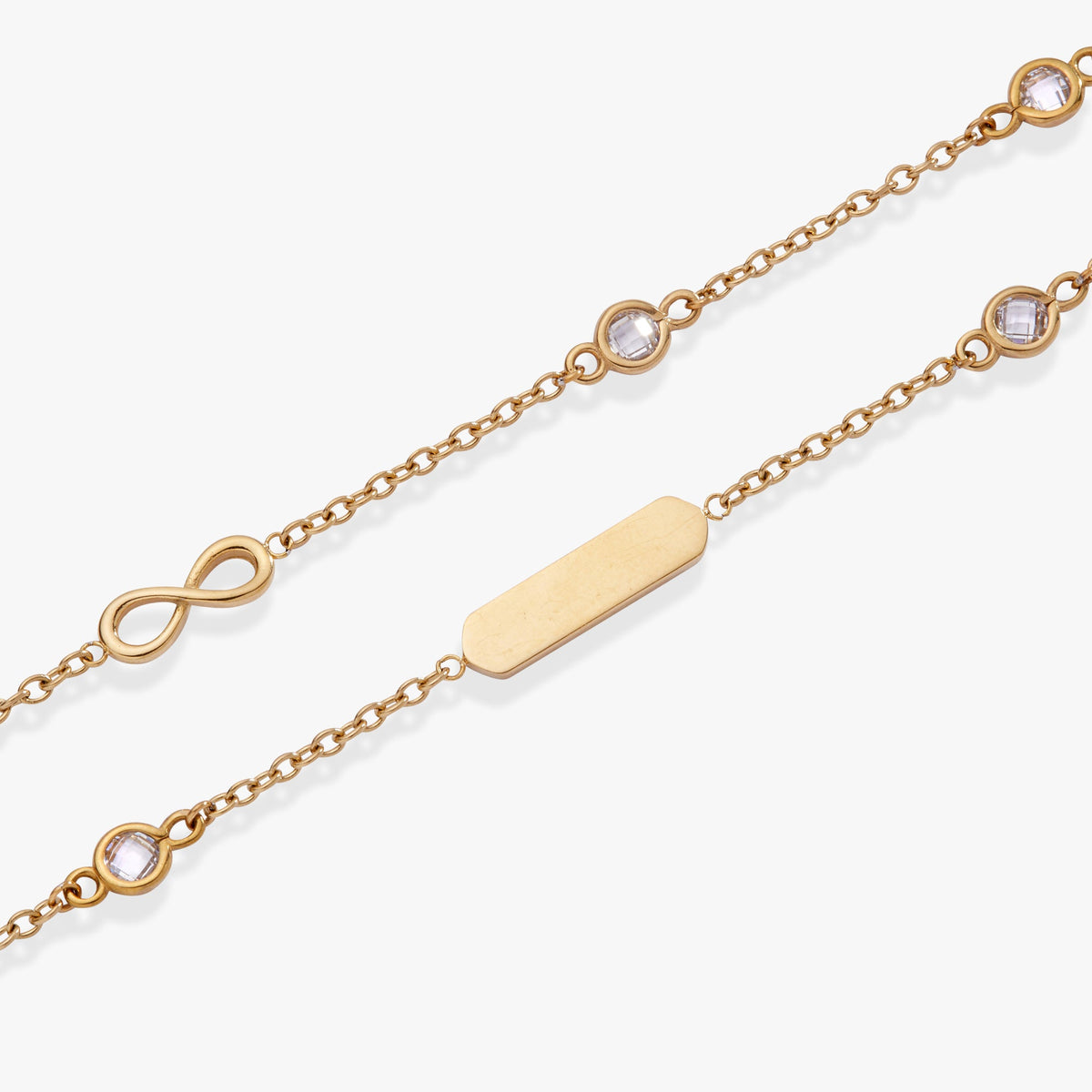 Infinity Chain Double Strand Bracelet - Alex and Ani - Side View