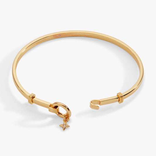 Tension Bangle & Charm Bracelet Base - Back View