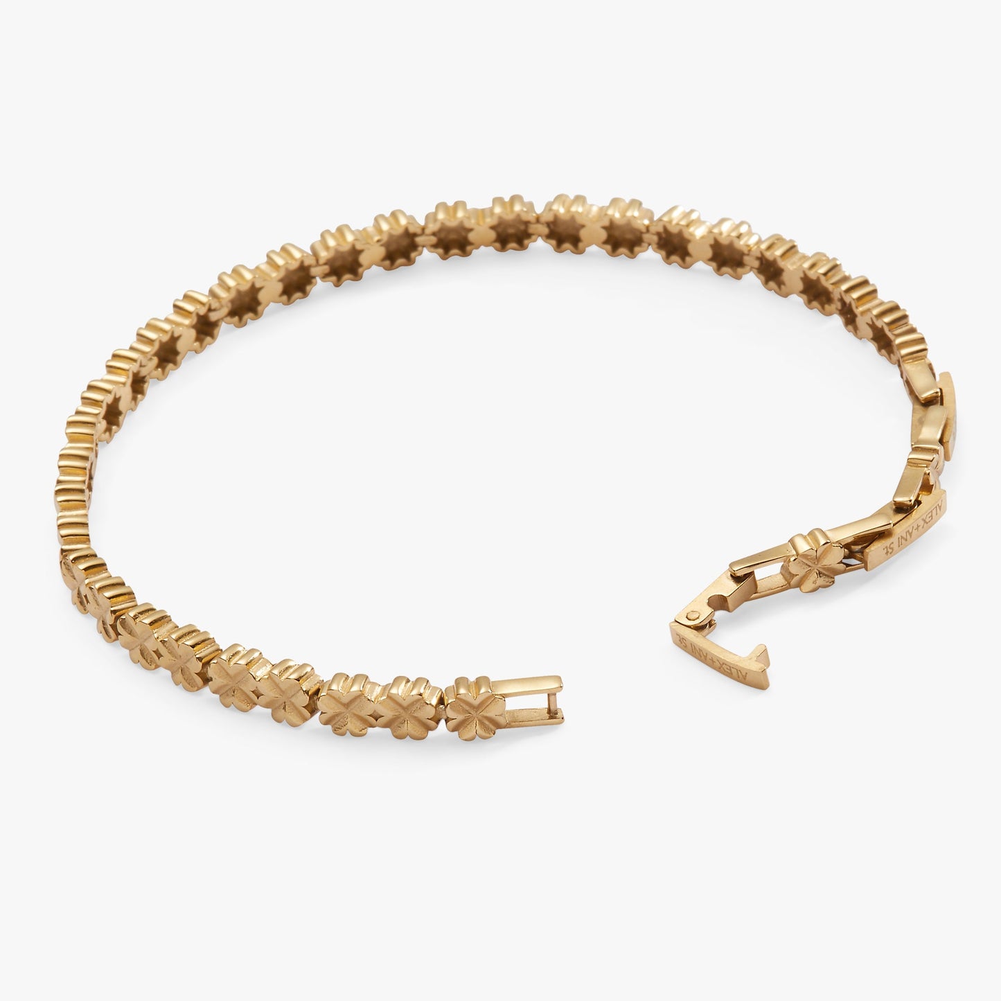 Lucky Clover Charm Tennis Bracelet - Alex and Ani