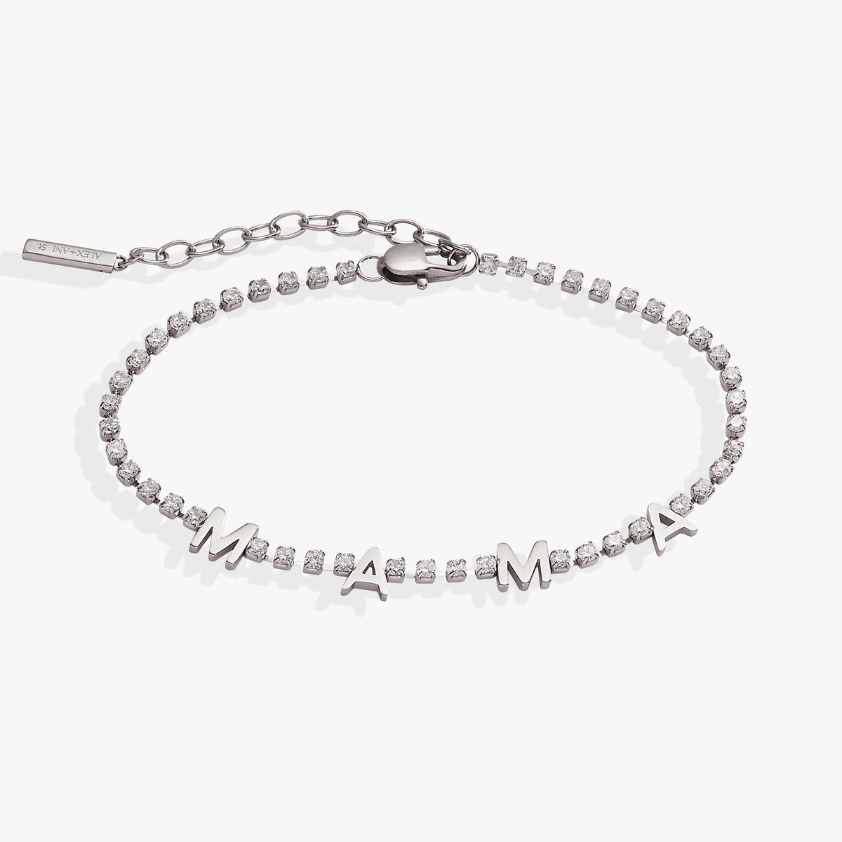 MAMA Crystal Tennis Bracelet - Alex and Ani - Detail View 4