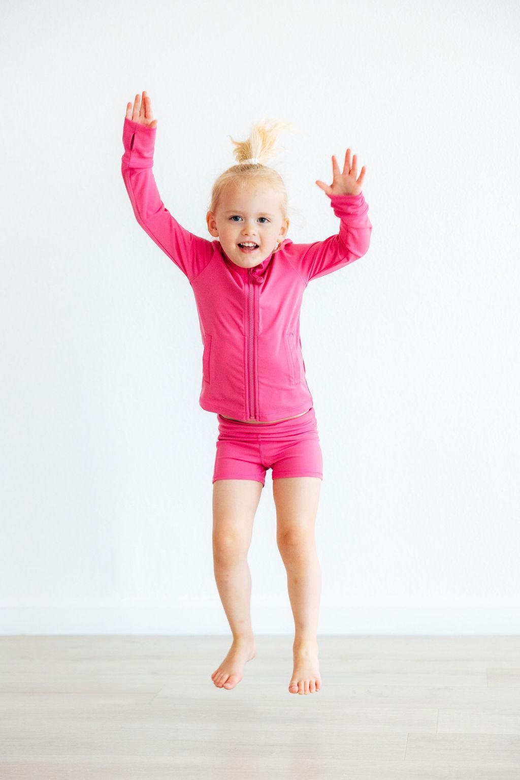 Fuchsia Full-Zip Active Jacket