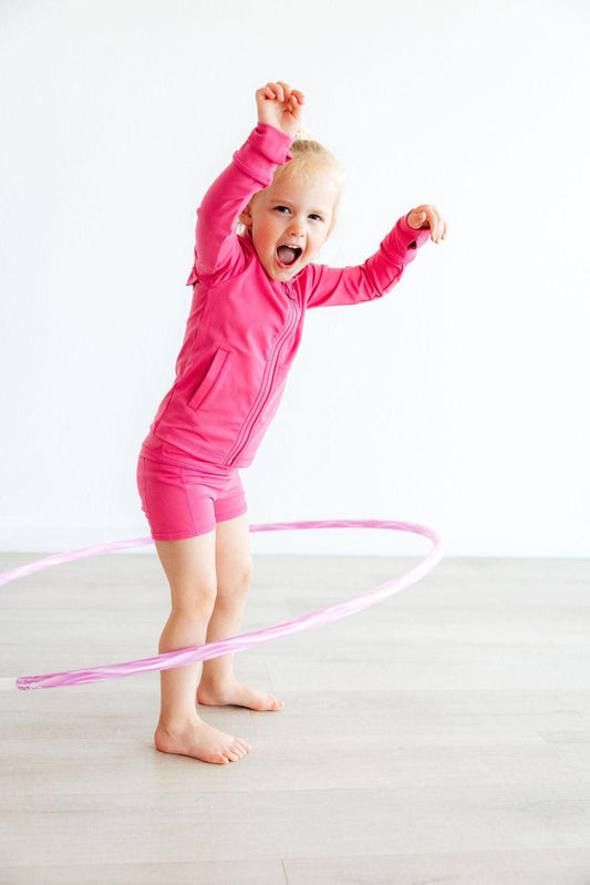 Fuchsia Full-Zip Active Jacket