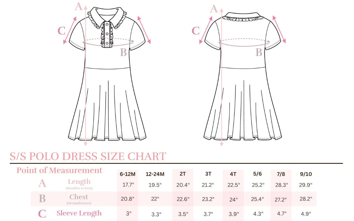 Bluebird Short Sleeve Polo Dress