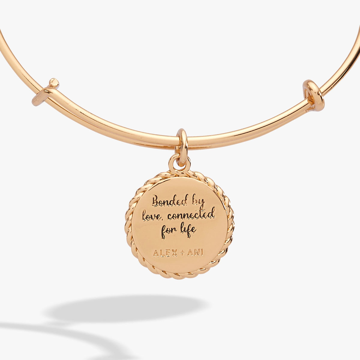 Mom 'Bonded By Love, Connected For Life' Charm Bangle - Alex and Ani - Back View