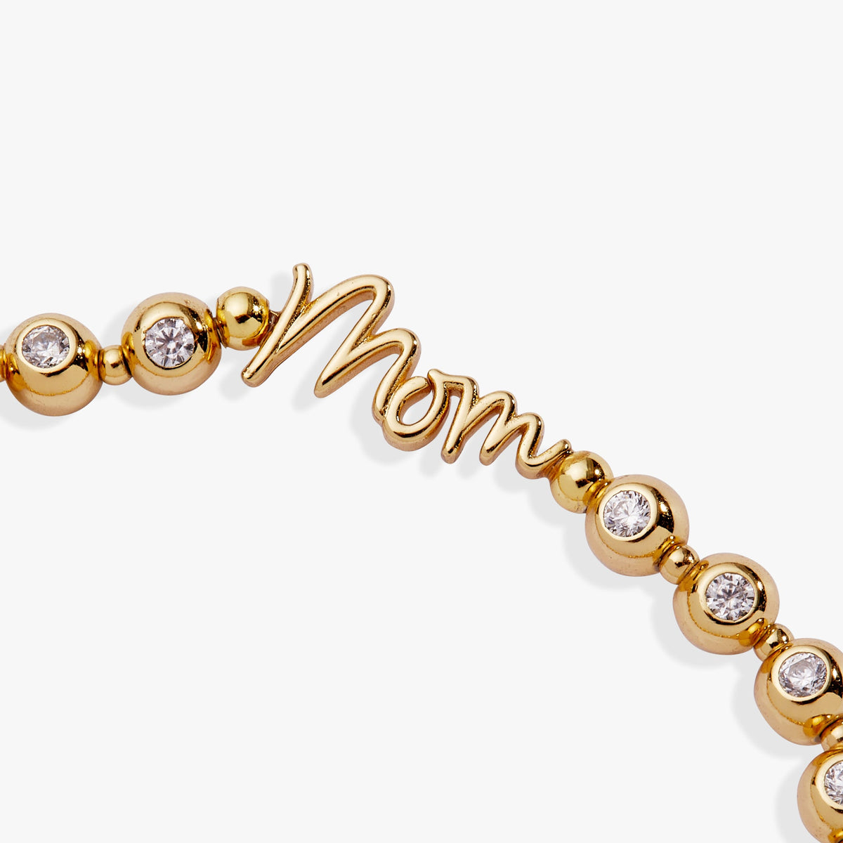 Mom Elongated Crystal Stretch Bracelet - Alex and Ani - Back View