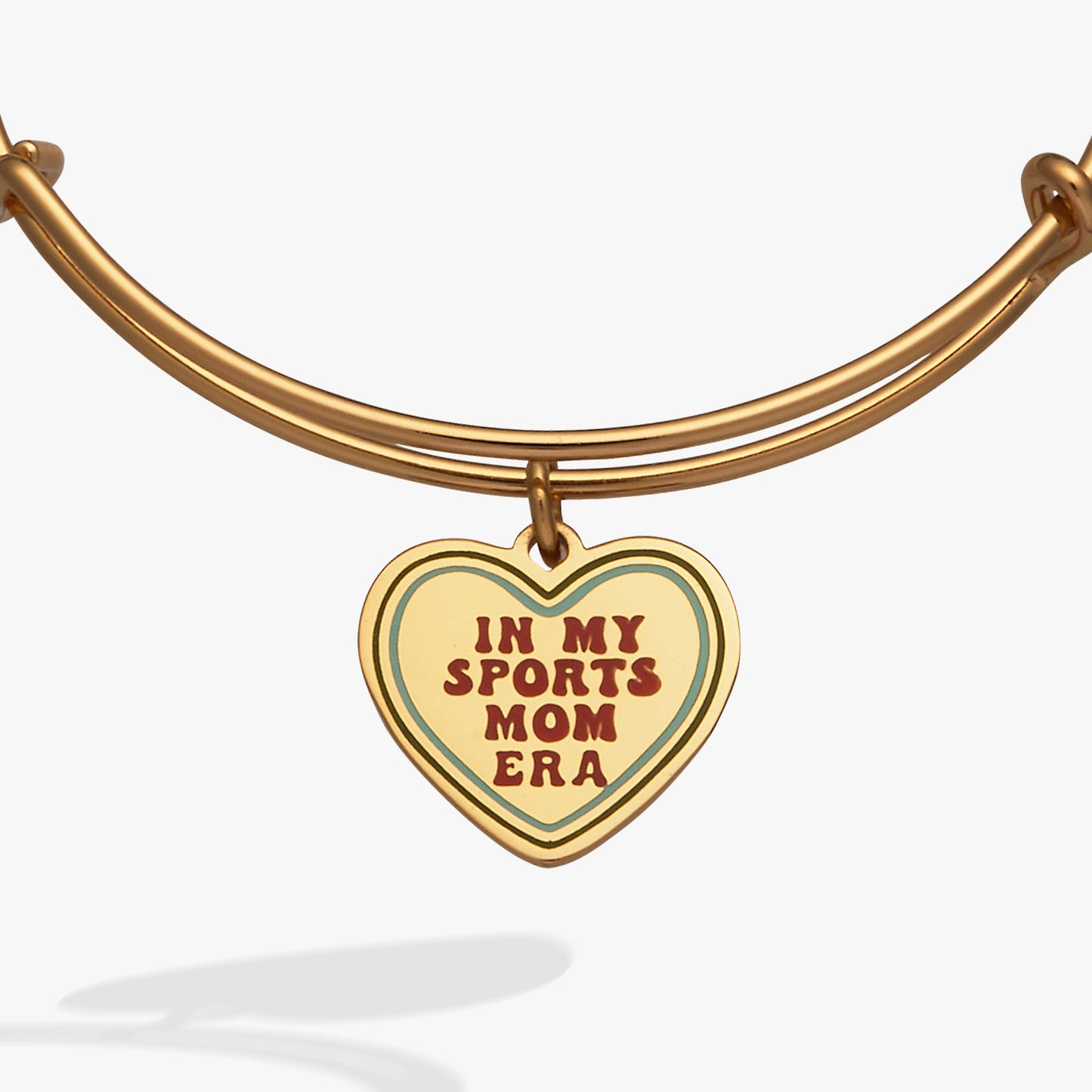 'In My Sports Mom Era' Heart' Charm Bangle - Alex and Ani