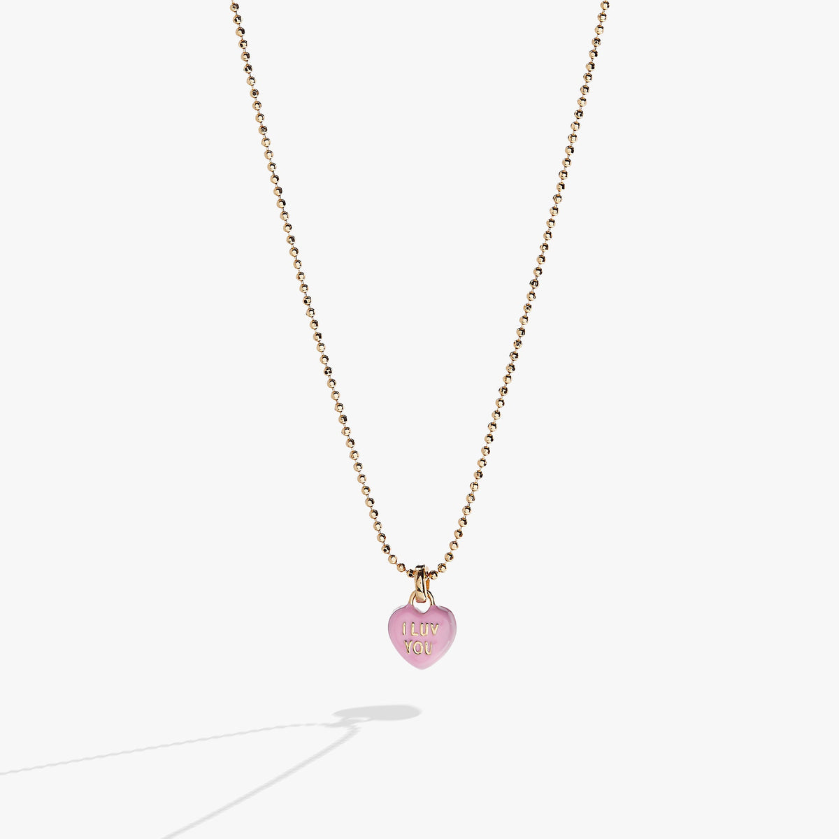 Sweethearts® 'I Luv You' Charm Necklace - Alex and Ani - Front View