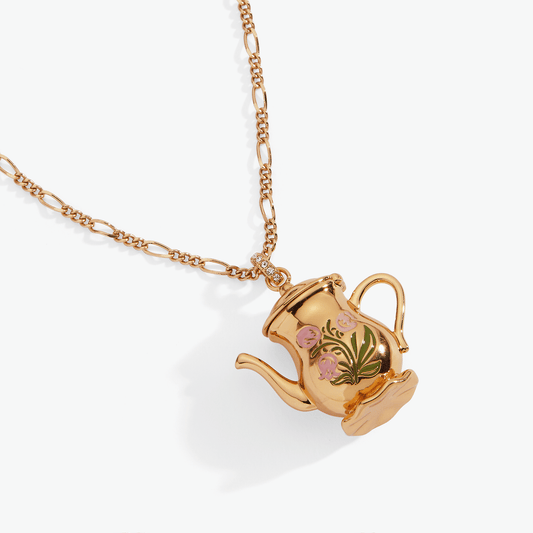 Tea Party Locket Pendant Necklace - Alex and Ani