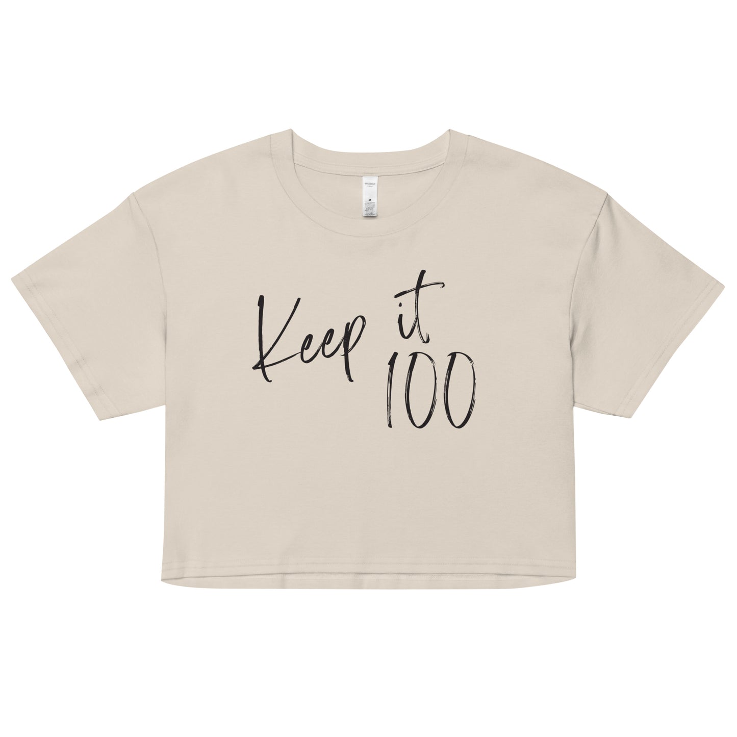 Keep it 100 crop top