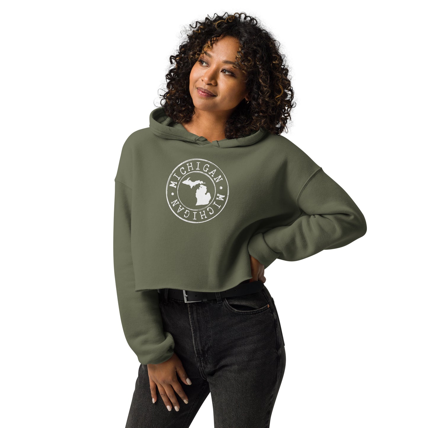 Women's Michigan Crop Hoodie