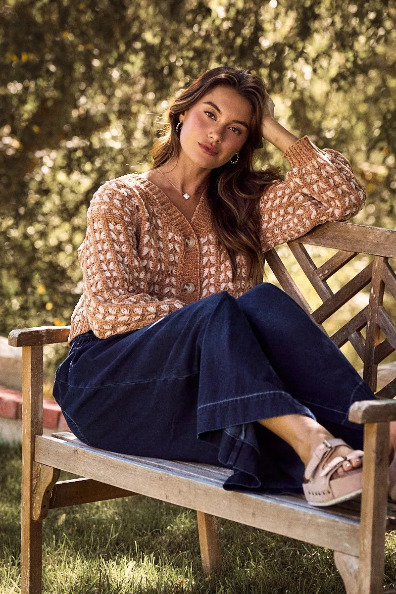 Chenille Sweater Cardigan