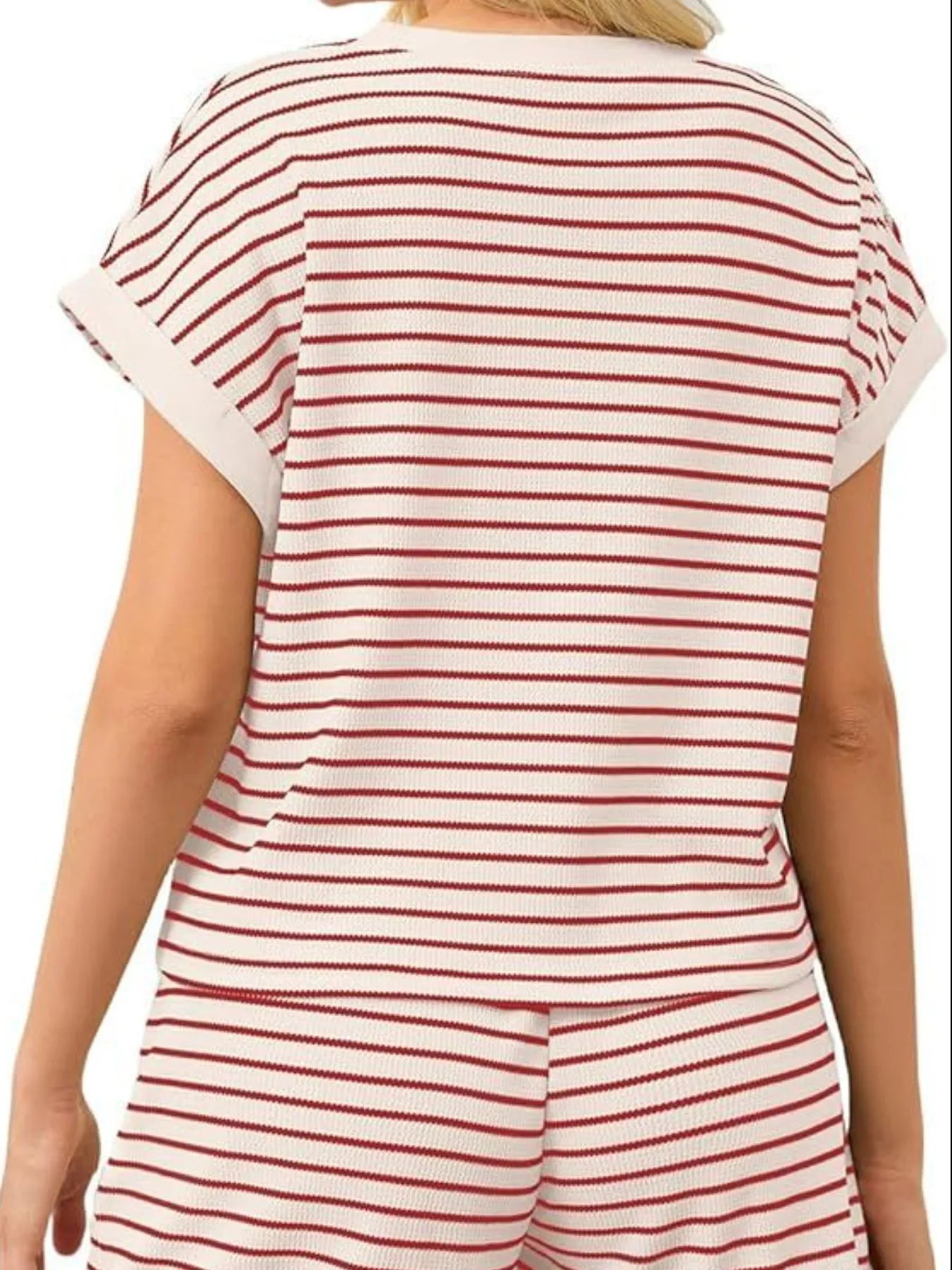 So Striped T-Shirt and Shorts Set